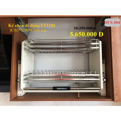 KỆ CHÉN NÂNG HẠ DI ĐỘNG EUROGOLD
