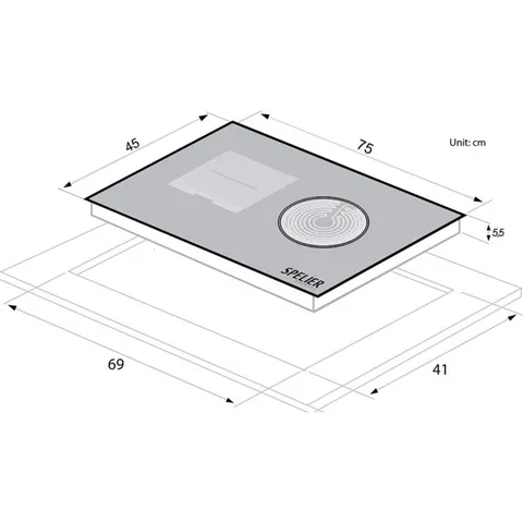 Bếp điện từ SPE-HC928 EG , nhập khẩu Đức