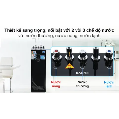 Máy lọc nước Karofi RO nóng lạnh Karofi KAD-D66 11 lõi , hàng chính hãng