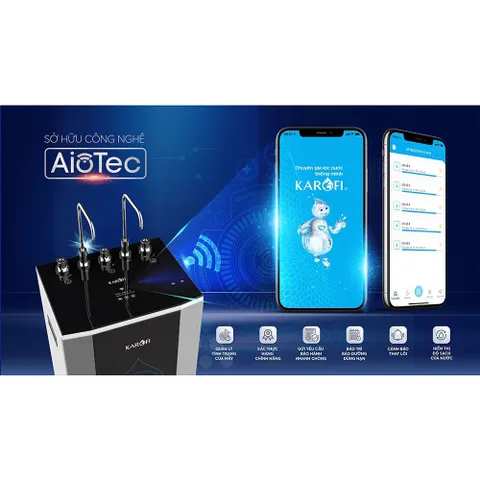 MÁY LỌC NƯỚC NÓNG LẠNH KAROFI KAD-D50 – 10 LÕI NÓNG LẠNH WIFI