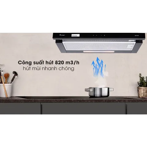 Máy hút mùi âm tủ , nhập khẩu thái lan , điều khiển cảm ứng