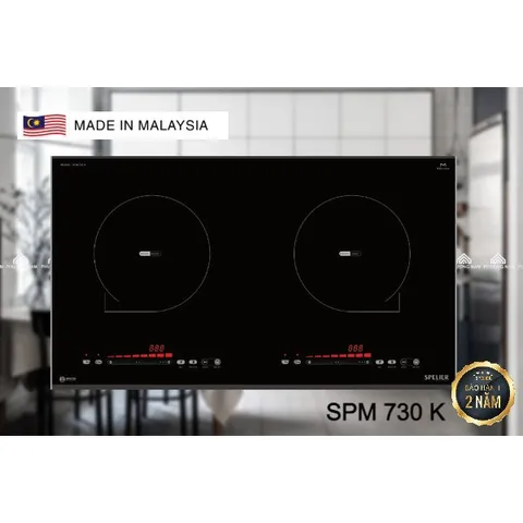 BẾP TỪ ĐÔI SPELIER SPM-730K NHẬP KHẨU MALAYSIA Xuất xứ : Malaysia  ✔️ Thời gian bảo hành 2 năm chính hãng