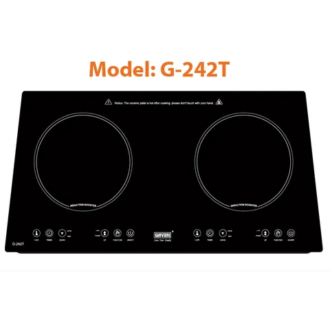 [Ưu Đãi] Bếp từ đôi G-242T- Hàng chính hãng - BH 3 năm - Tổng công suất : 4000 W - Khóa trẻ em an toàn