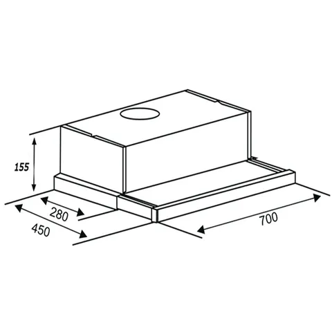 Máy hút mùi Kaff KF-TL700 Âm Tủ Điều Khiển Cảm Ứng - Sang Trọng, Hiện Đại, Khử Mùi, Hút Khói Hiệu Quả, Thiết Kế Tiện Lợi, 750m³/h