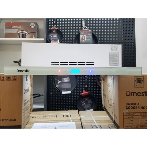 Máy hút mùi D'mestik ES4970 DMK Âm Tủ Trắng - Khử Mùi Bằng Than Hoạt Tính, Đèn LED Tiết Kiệm Điện, Thiết Kế Hiện Đại