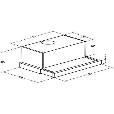 Máy Hút Mùi Âm Tủ Kaff KF-TL70H - Lọc Khử Mùi Bằng Than Hoạt Tính, Công Suất 750m³/h, Bảo Hành 3 Năm, Thiết Kế Hiện Đại