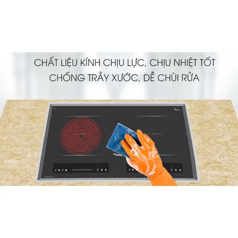 Bếp đôi hồng ngoại điện từ Canzy CZ DELUXE 111SGH - Hàng chính hãng , INVERTER tiết kiệm 30% điện năng