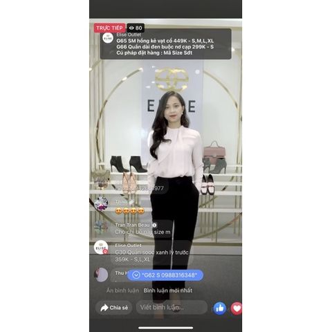 pass set áo sơ mi quần elise