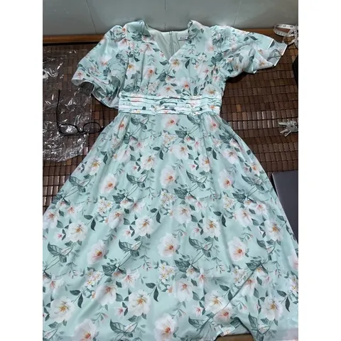 Đầm Elli hoa xanh