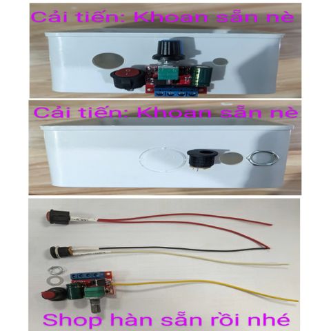 Bộ Chế Quạt B2 - Động Cơ BLDC Nidec 10W, Cánh Quạt Senko 20cm, Dễ Dàng Lắp Ráp, Phụ Kiện Đầy Đủ Cho DIY