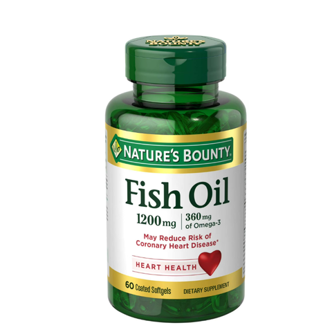 Viên Uống Dầu Cá Nature’s Bounty Fish Oil 1200mg - Omega-3 Dinh Dưỡng Hằng Ngày, Dễ Uống, Mỹ