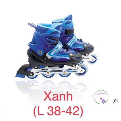 Giày Patin Cao Cấp Meiyaya Điều Chỉnh Kích Thước Cho Trẻ Em & Người Lớn - Phù Hợp Tập Luyện Ngoài Trời, Màu Xanh Đỏ