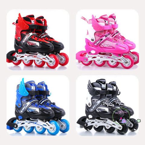 Giày Patin Phát Sáng LongFeng 906 Điều Chỉnh Kích Thước Dễ Dàng Cho Trẻ Em và Người Lớn - Bền Bỉ, Chống Mài Mòn, Thiết Kế Thời Trang