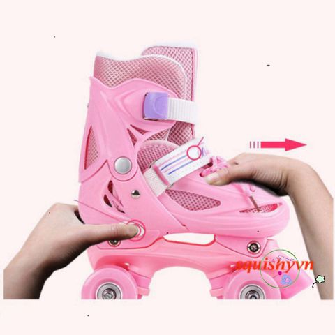 Giày Trượt Patin 4 Bánh Trẻ Em - Size 5-14 Tuổi, Giày Patin Cho Bé Trai Gái, Chắc Chắn, Giá Rẻ, Thể Thao Ngoài Trời