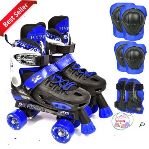 Giày Patin 4 Bánh An Toàn Thiết Kế 2 Hàng Cho Bé - Giày Trượt An Toàn, Dễ Dàng Lướt Ngay!