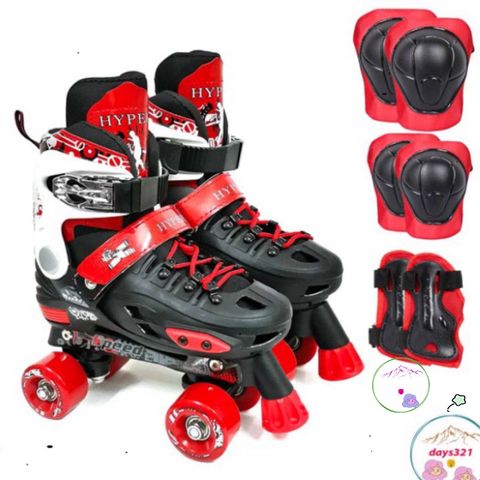 Giày Patin 4 Bánh An Toàn Thiết Kế 2 Hàng Cho Bé - Giày Trượt An Toàn, Dễ Dàng Lướt Ngay!