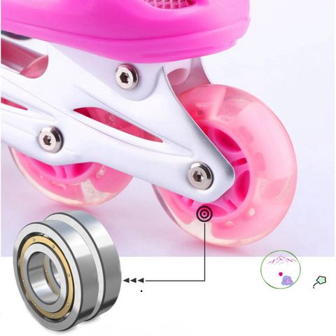 Giày Patin Thể Thao Màu Hồng Điều Chỉnh Kích Cỡ Cho Trẻ Em & Người Lớn - Giày Trượt An Toàn và Thể Dục Thú Vị