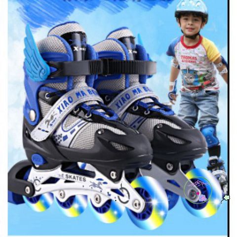 Giày Patin Sport Cao Cấp XIAO Cho Trẻ Em & Người Lớn - Kèm Nón Bảo Hiểm & Bảo Hộ, Điều Chỉnh Kích Cỡ, Nhiều Màu Sắc