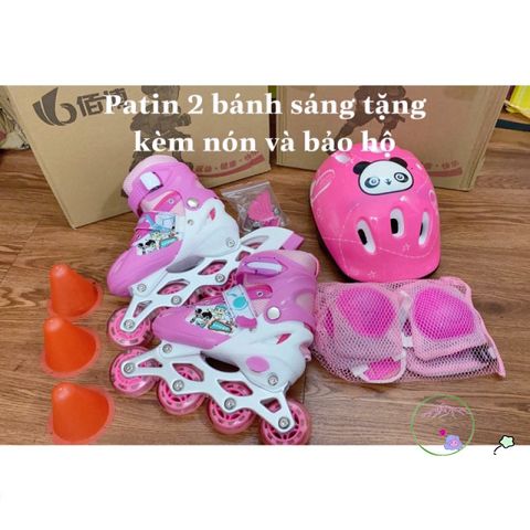 Giày Patin Trẻ Em 8 Bánh Phát Sáng - Giày Trượt Cao Cấp Thể Thao Cho Bé, Tăng Cường Sức Khỏe và Kỹ Năng Vận Động