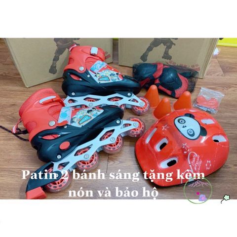 Giày Patin Trẻ Em 8 Bánh Phát Sáng - Giày Trượt Cao Cấp Thể Thao Cho Bé, Tăng Cường Sức Khỏe và Kỹ Năng Vận Động