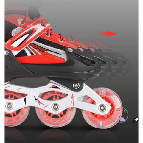 Giày Patin Phát Sáng Spots - Hồng Tím, Đen, Xanh, Có Combo Bảo Hộ Đầu Gối, Khủy Tay cho Trẻ Em, Thiết Kế Hiện Đại, Độ Bền Cao