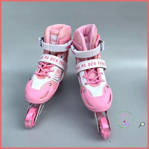 Giày Patin Bear cho trẻ em - Bánh xe phát sáng, điều chỉnh kích thước, an toàn và thú vị cho bé từ 2.5 đến 10 tuổi