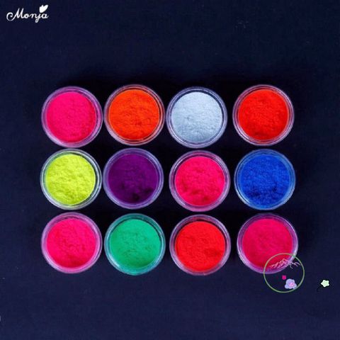 Bột Dạ Quang MANGO Nail Supply - Set Phối Màu Sơn Gel Thích Hợp Dùng Trong Nail Art, Giao Hàng Toàn Quốc
