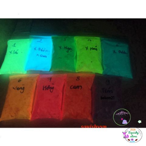 Bột Dạ Quang Phát Sáng Ban Đêm 10g Kèm Dầu Hỗ Trợ Chiếu Sáng - Trang Trí Không Gian Sống Sống Động và Sang Trọng
