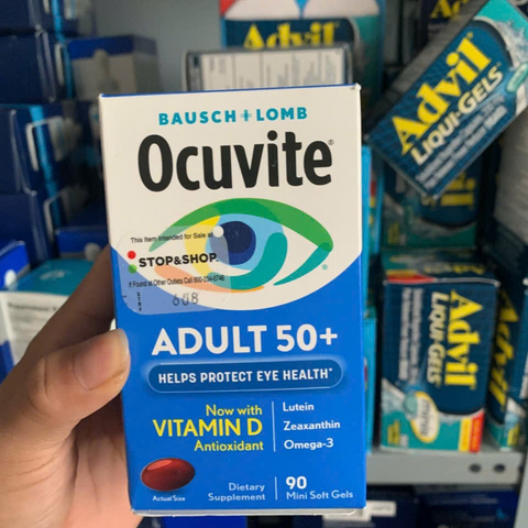 Viên bổ mắt Ocuvite Adult 50+ - Nutritional Eye Supplement for Seniors with Essential Vitamins - 90 Softgels Bausch & Lomb
