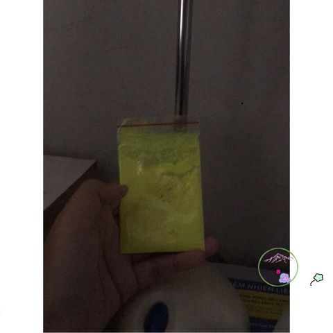 Bột Dạ Quang Vàng 10g - Phát Sáng Mạnh Mẽ Cho Nghệ Thuật & Thủ Công - Đồ Văn Phòng Phẩm Quang Học