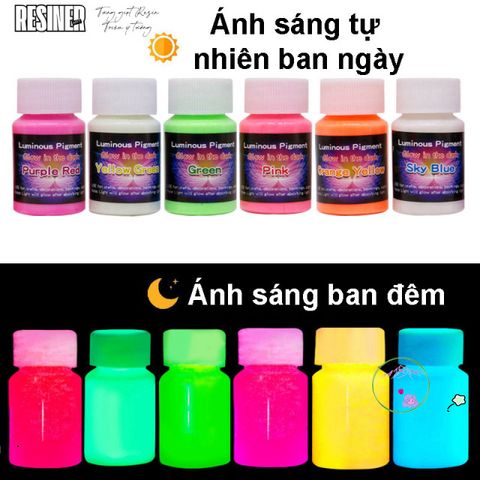 Sơn Dạ Quang Phát Sáng Mạnh 20ml - Sơn Nghệ Thuật Phát Sáng Trong Bóng Tối, Trang Trí Nội Thất, Đồ Thủ Công, Hàng Thủ Công Mỹ Nghệ