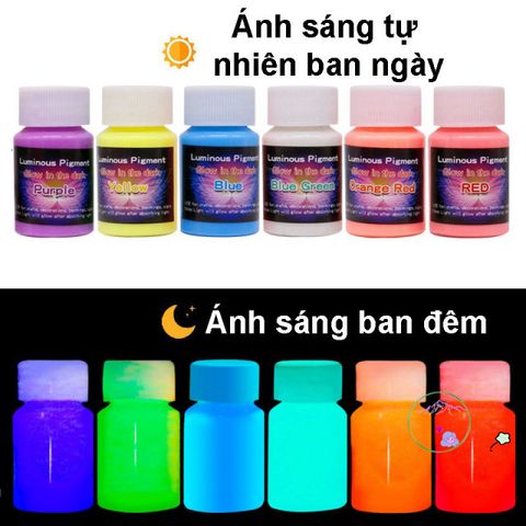 Sơn Dạ Quang Phát Sáng Mạnh 20ml - Sơn Nghệ Thuật Phát Sáng Trong Bóng Tối, Trang Trí Nội Thất, Đồ Thủ Công, Hàng Thủ Công Mỹ Nghệ