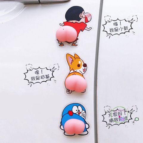 Decal 3D Hình Mông Đào Dễ Thương - Phụ Kiện Mũ Bảo Hiểm, Xe, Điện Thoại, Chống Va Đập, Chất Liệu Silicon Bền Bỉ
