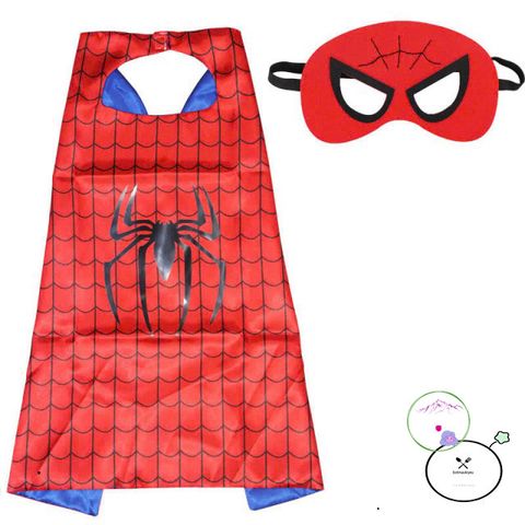 Áo Choàng Hóa Trang Marvel Cho Bé - Spider-Man & Elsa Kèm Mặt Nạ, Phù Hợp Halloween, Chất Cotton An Toàn, Độ Tuổi 2-8