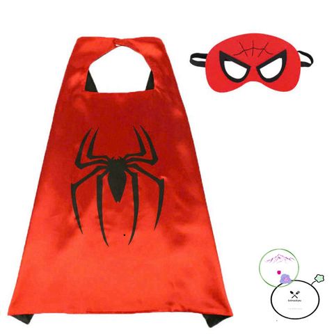 Áo Choàng Hóa Trang Marvel Cho Bé - Spider-Man & Elsa Kèm Mặt Nạ, Phù Hợp Halloween, Chất Cotton An Toàn, Độ Tuổi 2-8