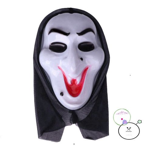 Bộ trang phục Halloween Vô Diện - Áo choàng đen và mặt nạ trắng cho cosplay, lễ hội, sự kiện, mọi lứa tuổi