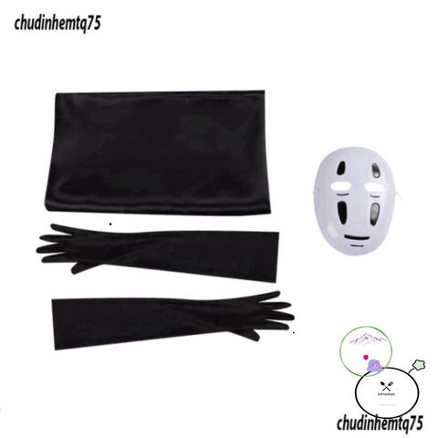 Bộ Hóa Trang Halloween Vô Diện - Mặt Nạ, Áo Choàng & Găng Tay Độc Đáo, Kích Cỡ Linh Hoạt Cho Tiệc Hóa Trang Ấn Tượng