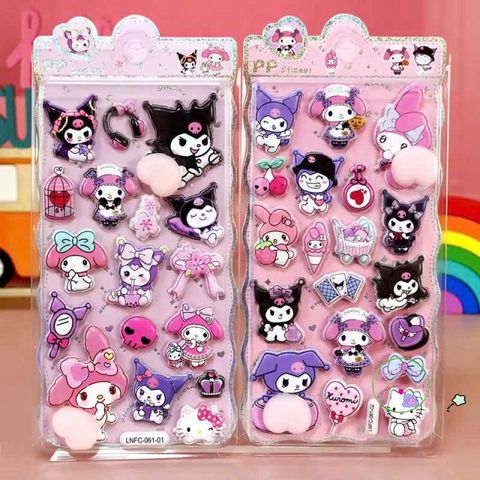 Hình Dán 3D PVC Ngộ Nghĩnh - Sticker Chú Thú Capybara, Sanrio, Thỏ, Gấu Nâu - Trang Trí DIY Đáng Yêu cho Trẻ Em