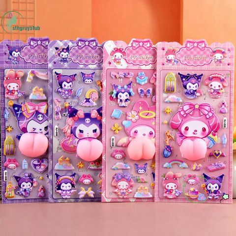 Miếng Dán Hoạt Hình Kawaii 3D Ngộ Nghĩnh - Trang Trí Điện Thoại Vui Vẻ Cho Trẻ Em, Quà Tặng Độc Đáo và Sáng Tạo