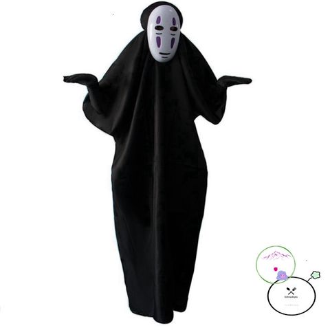 Bộ Đồ Hóa Trang Vô Diện Cho Trẻ Em và Người Lớn - Áo Choàng Đen và Mặt Nạ Cosplay Huyền Bí