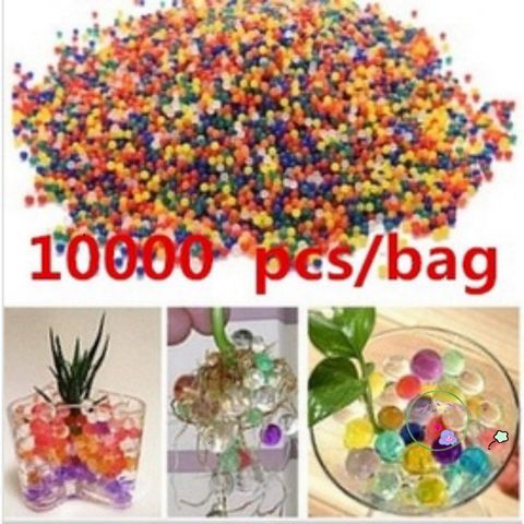 Bộ 10,000 Viên Hạt Nở Trang Trí Đa Sắc Sẵn Sàng Cho Cây Cảnh Và Sân Vườn - Hạt Gel Siêu Thấm, Tự Nhiên, Không Độc Hại