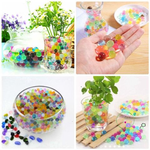 Bộ 5 Túi Hạt Tinh Thể Nở Màu Sắc - Đồ Trang Trí Lọ Cây Thủy Sinh Thân Thiện với Môi Trường, Thay Thế Đất Trồng Cây