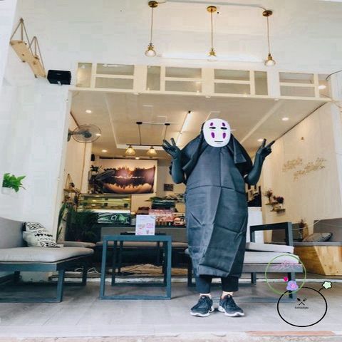 Trang phục Hóa Trang Vô Diện Kaonashi - Bộ Đồ Cosplay Anime Spirited Away Cho Halloween và Tiệc Hóa Trang
