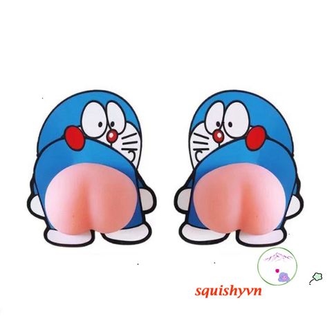 Miếng Dán Mông Silicon Đào Dễ Thương - Thú Bóp Giảm Stress Trang Trí Điện Thoại và Ô Tô, Chất Liệu Bền Bỉ, Chống Xước