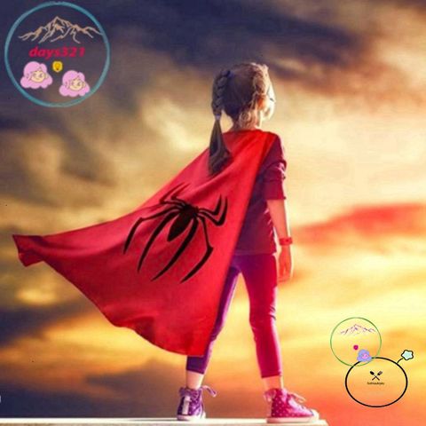Bộ Áo Choàng Người Nhện Spiderman Cotton Kèm Mặt Nạ Siêu Nhân Cho Trẻ Em - Quà Sinh Nhật Thú Vị Cho Bé Trai, Bé Gái