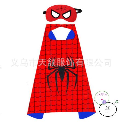 Bộ Áo Choàng Người Nhện Spiderman Cotton Kèm Mặt Nạ Siêu Nhân Cho Trẻ Em - Quà Sinh Nhật Thú Vị Cho Bé Trai, Bé Gái