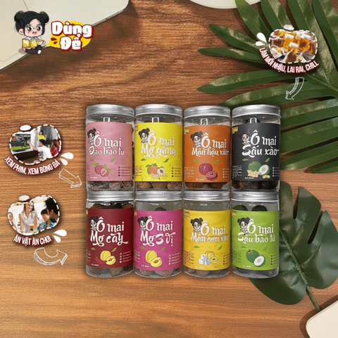 Ô Mai Hà Nội Ngọt Ngào - Các Loại Chua Cay Mặn Ngọt Yumi, Đồ Ăn Vặt Tuổi Thơ, Chất Lượng Cao, Bảo Đảm Vệ Sinh