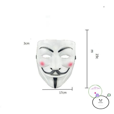 Mặt Nạ Hacker Anonymous - Phụ Kiện Halloween Cosplay Chất Liệu Nhựa Đẹp, Ấn Tượng Cho Bữa Tiệc Hóa Trang