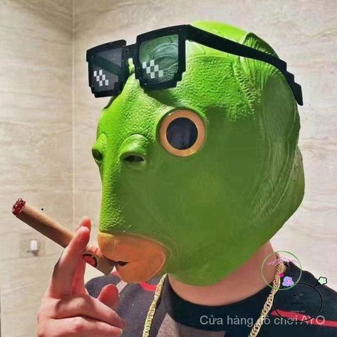 Mũ Quái Vật Biển Xanh - Mặt Nạ Vui Nhộn Dành Cho Bữa Tiệc Rave, Phong Cách Trickster An Toàn, Thân Thiện Với Môi Trường