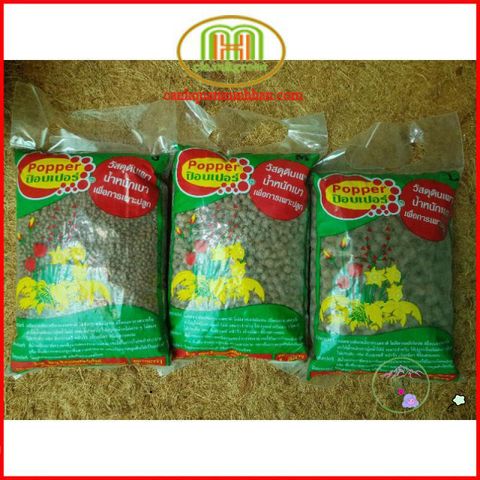 Viên Đất Nung Thái Popper 1L - Sỏi Nhẹ Chuyên Dụng Trồng Xương Rồng, Lan, Cây Sứ và Cây Cảnh Khác